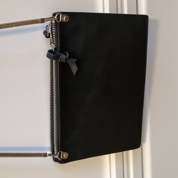 Original evening bag, vegan leather, silver coil strap - Picture 3 of 5